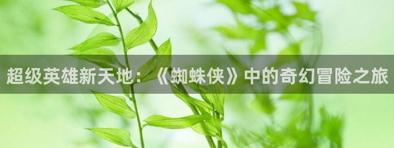 凯发k8旗舰厅app：超级英雄新天地：《蜘蛛侠》中的奇幻冒险